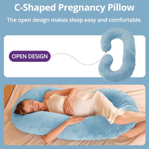 Pregnancy Pillows for Sleeping, C Shaped Full Body Maternity Pillow