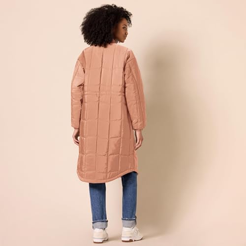 Amazon Essentials Women's Oversized Quilted Coat (Available in Plus Size) - color: Light Brown, size: 3X