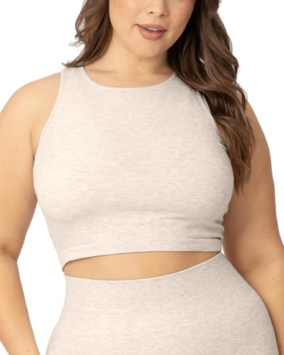 Kindred Bravely Sublime Longline Nursing Bra for Breastfeeding, Maternity - color: Oatmeal Heather, size: Small