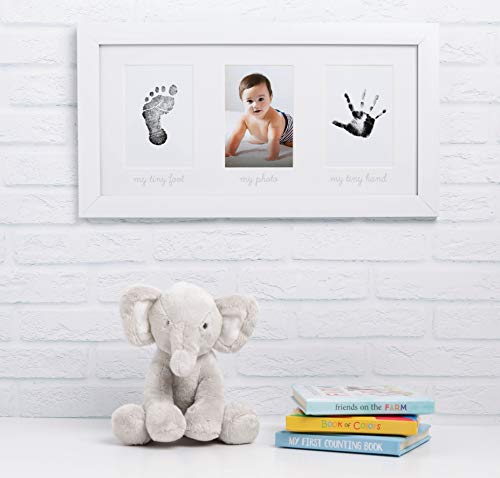 Baby Keepsake Photo Frame and Ink Kit, Create Baby's Handprint or Footprint, Nursery Décor - size: One Size, style: Ink Babyprint Frame