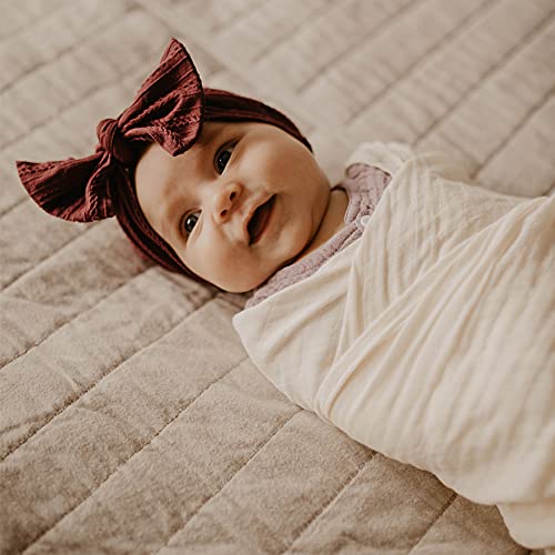 Parker Baby Co. Soft Muslin Baby Swaddle Blankets, 3 Pack - Rose Set - color: Rose