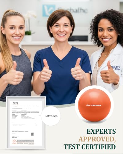 Trideer 9 Inch Pilates Ball, Classic-Size Multi-Use Small Exercise Ball - color: Orange