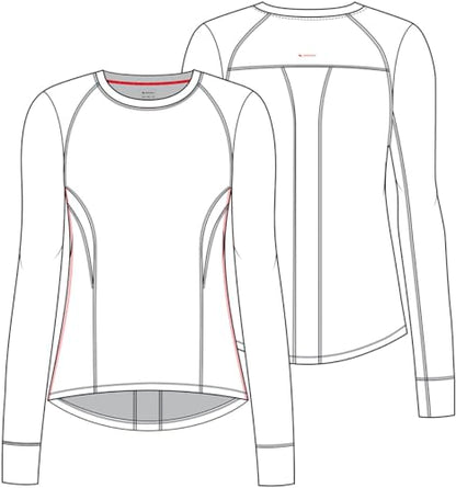 Cherokee Infinity Long Sleeve Underscrubs for Women Round Neck Top - color: Livewire Lilac, size: Large