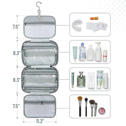 Travel Toiletry Bag Organizers, Gray