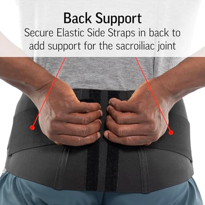 OPTP Men’s Pelvic Support Belt by Diane Lee – SI Joint Belt, Small - size: Small (Pant Size 30-32)
