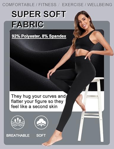 FULLSOFT Buttery Soft Leggings for Women High Waisted - color: 1-navy Blue, size: Small-Medium