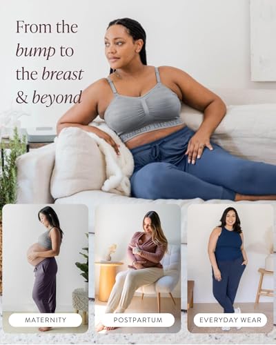 Kindred Bravely Everyday Maternity Lounge Jogger Pants for Postpartum - color: Navy, size: Small