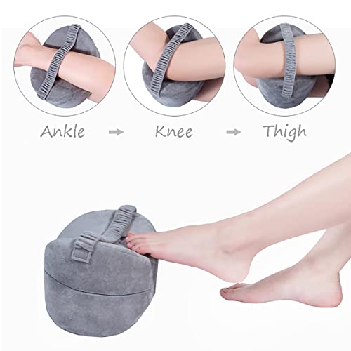 Orthopedic Knee Pillow for Sciatica Relief, Leg Pain, Pregnancy - Memory Foam Leg Pillow for Side Sleepers with Washable Cover