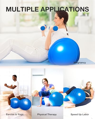 Extra Large Peanut Ball - 39.37"x19.67" - color: blue