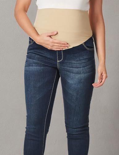 Three Seasons Maternity Women's Maternity Skinny Jean with Neutral Belly Band - size: Medium