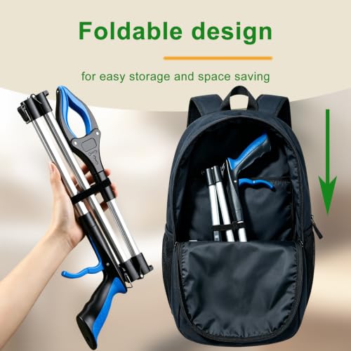 43"+36" Long Grabber Reacher Tool for Seniors &12" Mini Iron Grabber - color: 43"+36"+12"