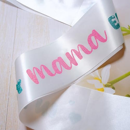 Decorit In My MAMA Era Sash, Mom-to- Be Sash for Baby Shower, Gender Reveal