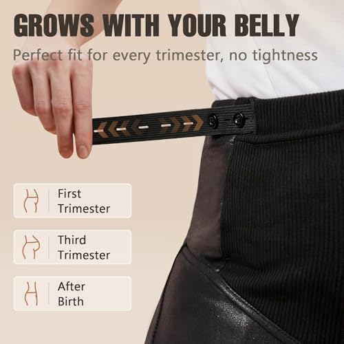 Tagoo Maternity Faux Leather Leggings, Black Over-Belly Pants - size: Small