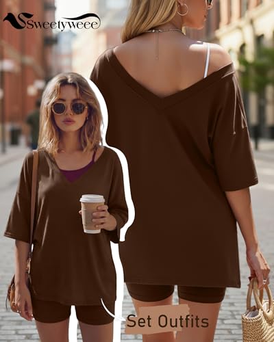 Women's 2 Piece Maternity Oversized Set - color: Chestnut, size: X-Large