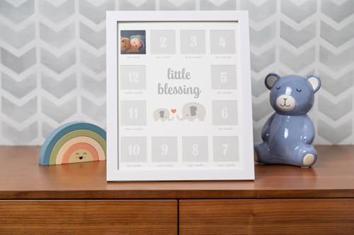 Kate & Milo Little Blessing First Year Baby Milestone Photo Frame - style: Little Blessings First Year