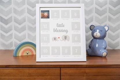 Kate & Milo Little Blessing First Year Baby Milestone Photo Frame - style: Little Blessings First Year