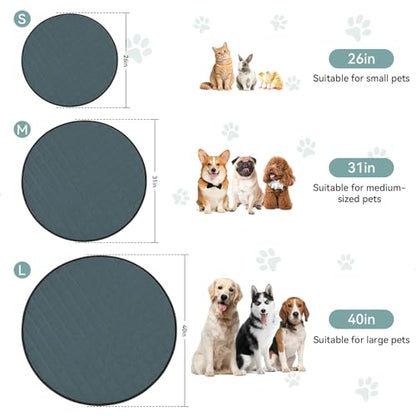 Siedihit Washable Reusable Pet Pee Pads, Absorbent Non-Slip Training Mat - size: Small - 2pack