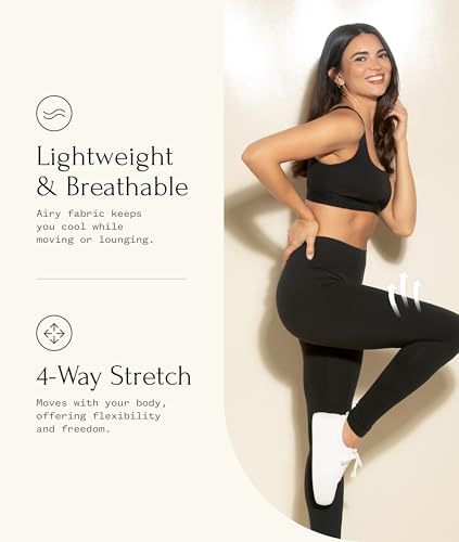Felina Velvety Super Soft Lightweight Leggings - color: Cool Beach, size: 3X