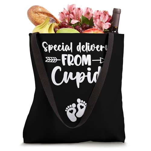 Special Delivery From Cupid Valentine Pregnancy Announcement Tote Bag