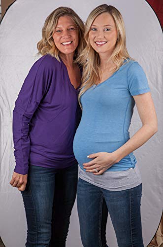 Belly Band Seamless Maternity and Postpartum Shirt Extenders, Cotton, Singles - color: Black, size: Small