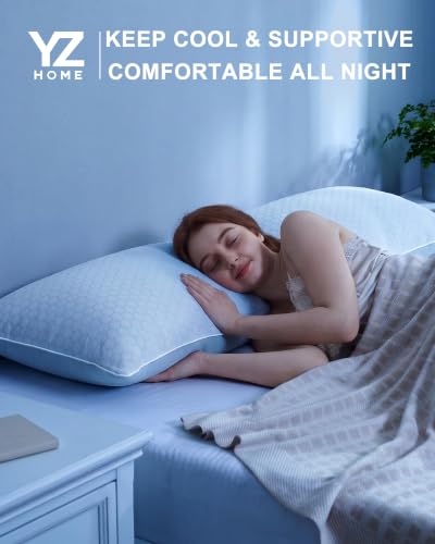 YZ HOME Cooling Body Pillow for Adults,Cold Touch Fabric(Bule,20"x54") - color: Blue