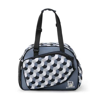 Boulder Bee Pickleball Tote Bag for Women with Paddle Holder - color: Blue wave