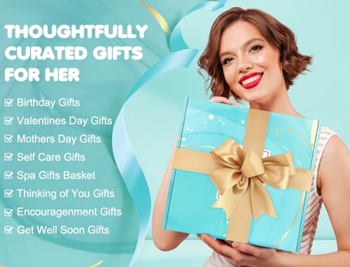 Hangerspace Birthday Gifts for Women, Relaxing Spa Self Care Gift Baskets - color: Ocean