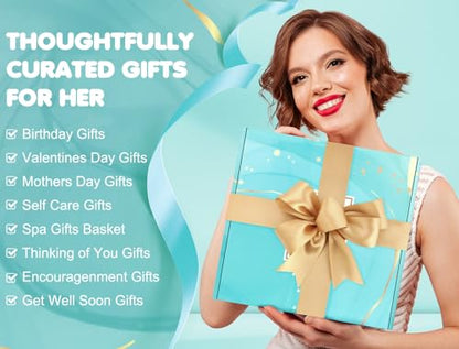 Hangerspace Birthday Gifts for Women, Relaxing Spa Self Care Gift Baskets - color: Ocean