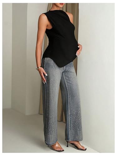 MakeMeChic Women's Maternity Going Out Tops Cute Sleeveless Blouses Tops - size: Small