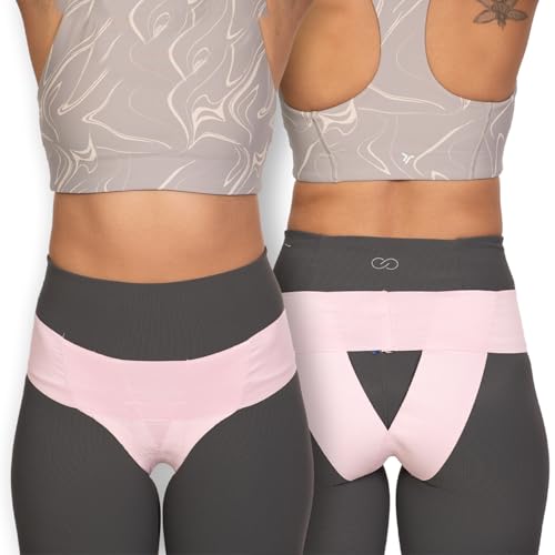 Pelvic Support Belt for Women - Pregnancy & Postpartum Uterus Girdle, SPD, Prolapse, Vulvar Varicosities Support Band - Low Waist, Pink, X-Small fits waist 24" up to 29" - color: Pink, size: X-Small (24" - 29")