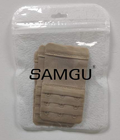 SAMGU Women's Bra Extenders 2 Hook/3 Hook/4 Hook/5 Hook/6 Hook Soft Stretchy - color: Skin Color