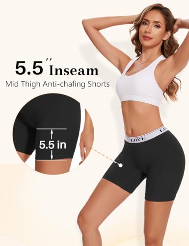 Molasus Womens Boxer Briefs High Waisted Modal Boy Shorts Underwear(Regular&Plus Size) - color: Black, size: Large