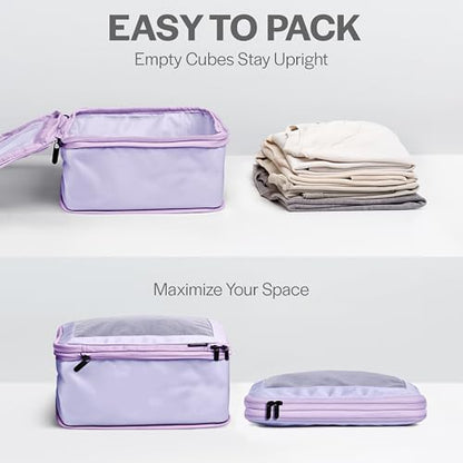 Aerotrunk Compression Packing Cubes for Travel, 4-Pack, Purple - color: Purple, size: 4-Pack