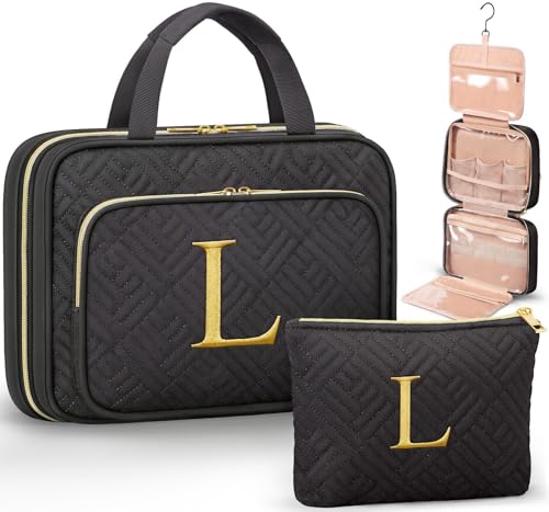 Personalized Hanging Toiletry Bag Travel Makeup & Cosmetic Bag Organizer - style: L