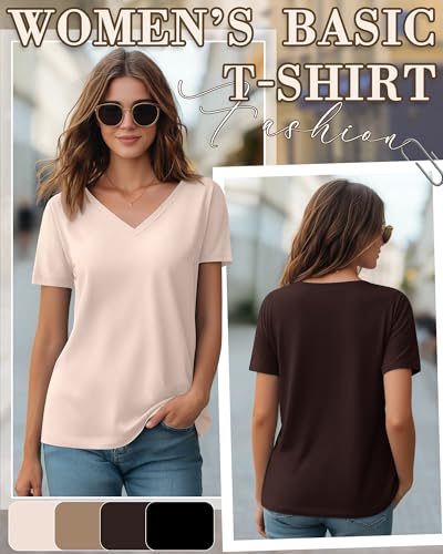 4 Pack Women's Nursing Maternity Shirts - color: Black, Brown, Khaki, Cream, size: Small