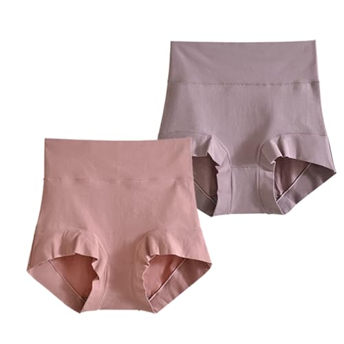 Postpartum C Section Cotton Compression Underwear Recovery Panties - color: Purple + Rose, size: 5