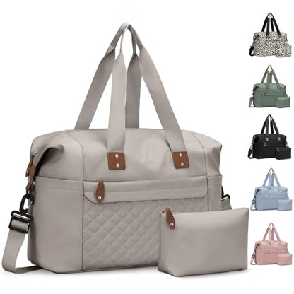 Pritent Travel Duffle Bag, Weekender Overnight Personal Item Carry On Bag - color: Camel, size: Medium