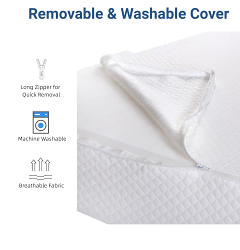 FSA Eligible 31" Extra-Long Wedge Pillow for Sleeping, Reflux,Snoring,White - color: White