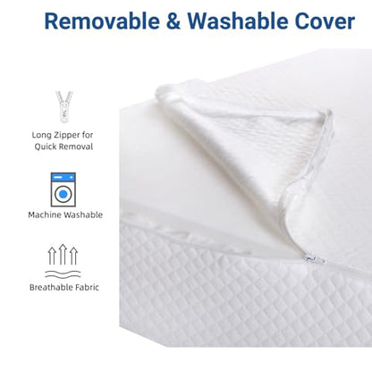 FSA Eligible 31" Extra-Long Wedge Pillow for Sleeping, Reflux,Snoring,White - color: White