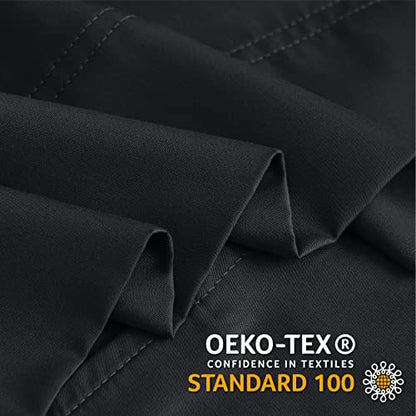 BEDELITE Pillow Cases Standard Size 2Pcs, Rayon Derived from Bamboo, Black - color: Black, size: 2 Pack Standard（20"X 26"）