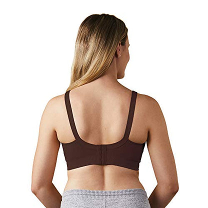 BRAVADO! DESIGNS Women's Body Silk Seamless Nursing Bra and Maternity Bra, Cocoa, Medium - Full Cup
