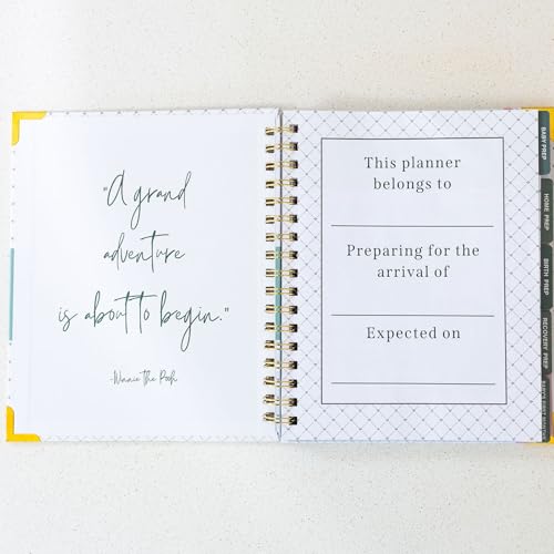 Expecting and Organized New Baby Planner – Pregnancy Organizer and Checklist Journal for First-Time Moms – 140+ Page Hardcover Keepsake by Undefining Motherhood
