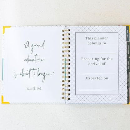 Expecting and Organized New Baby Planner – Pregnancy Organizer and Checklist Journal for First-Time Moms – 140+ Page Hardcover Keepsake by Undefining Motherhood