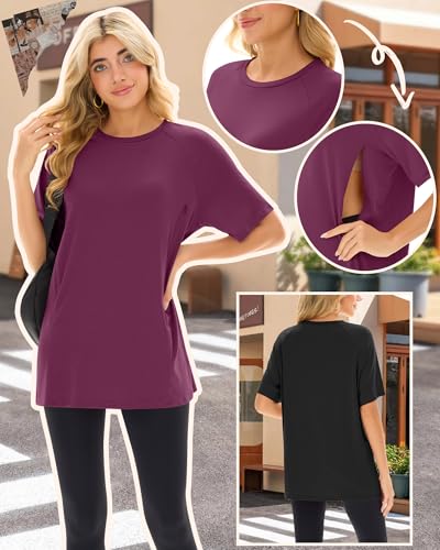 4 Pack Women's Nursing Shirts - color: Fuchsia, White, Navy Blue, Black, size: Small