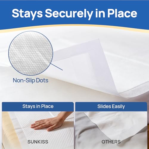 SUNKISS Disposable Bed Pads 23" x 36", Super Absorbent Pee Pads, 50 Count - size: 23" x 36"(50 Count)