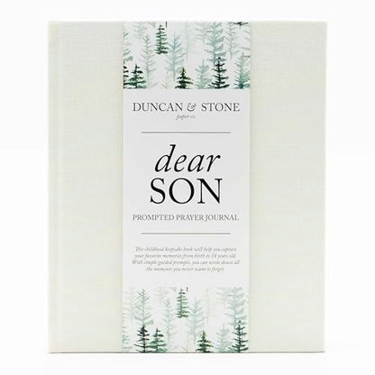 Duncan & Stone Dear Son Boy Mom Baby Memory Book Journal, Cream, 230pg - color: Cream