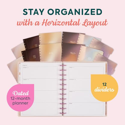 Happy Planner Disc-Bound Planner July 2026–June 2027, Big Size - color: Gradient Glow