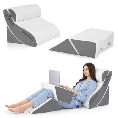 WSOFRALC 5PCS Orthopedic Wedge Pillow Set for After Surgery