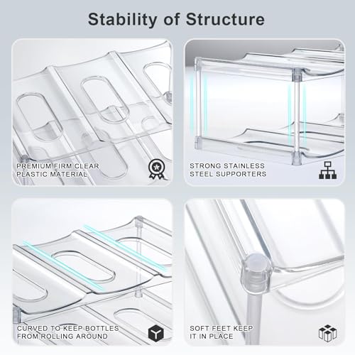 Premium Water Bottle Organizer for Stanley 40OZ & Various Bottles, Tumblers - size: 2 Tier for 6