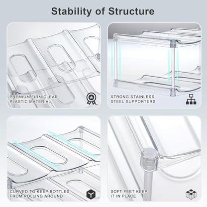 Premium Water Bottle Organizer for Stanley 40OZ & Various Bottles, Tumblers - size: 2 Tier for 8
